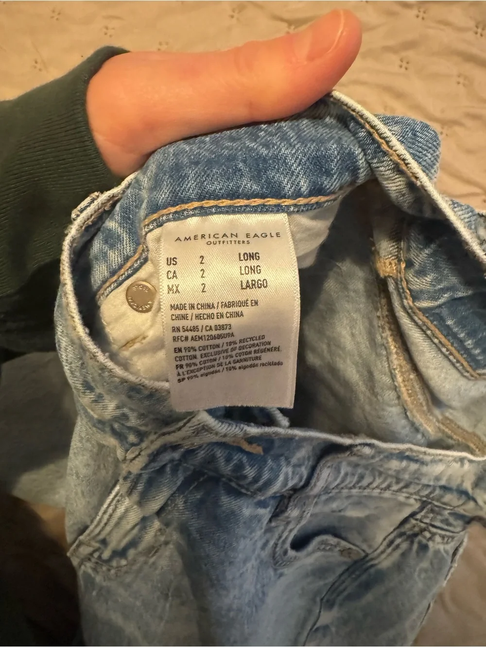 (LONG LENGTH) Distressed Dream Drapey Women's Jeans